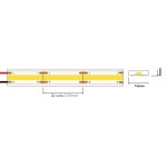 Tira LED 230V monocolor 16W/mt COB IP67 10x4mm corte cada 100mm, Bobina 50mts x 15,60€/m